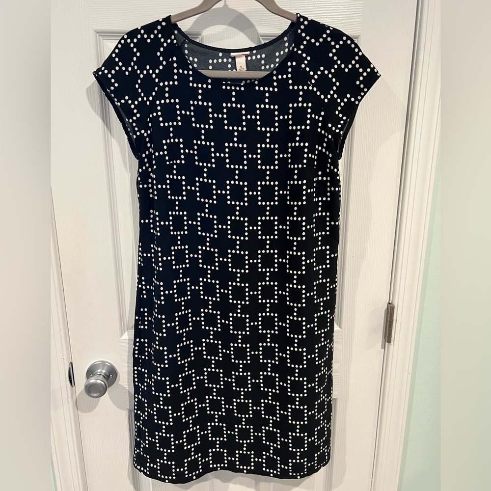 Merona Black & White Dress Size Small